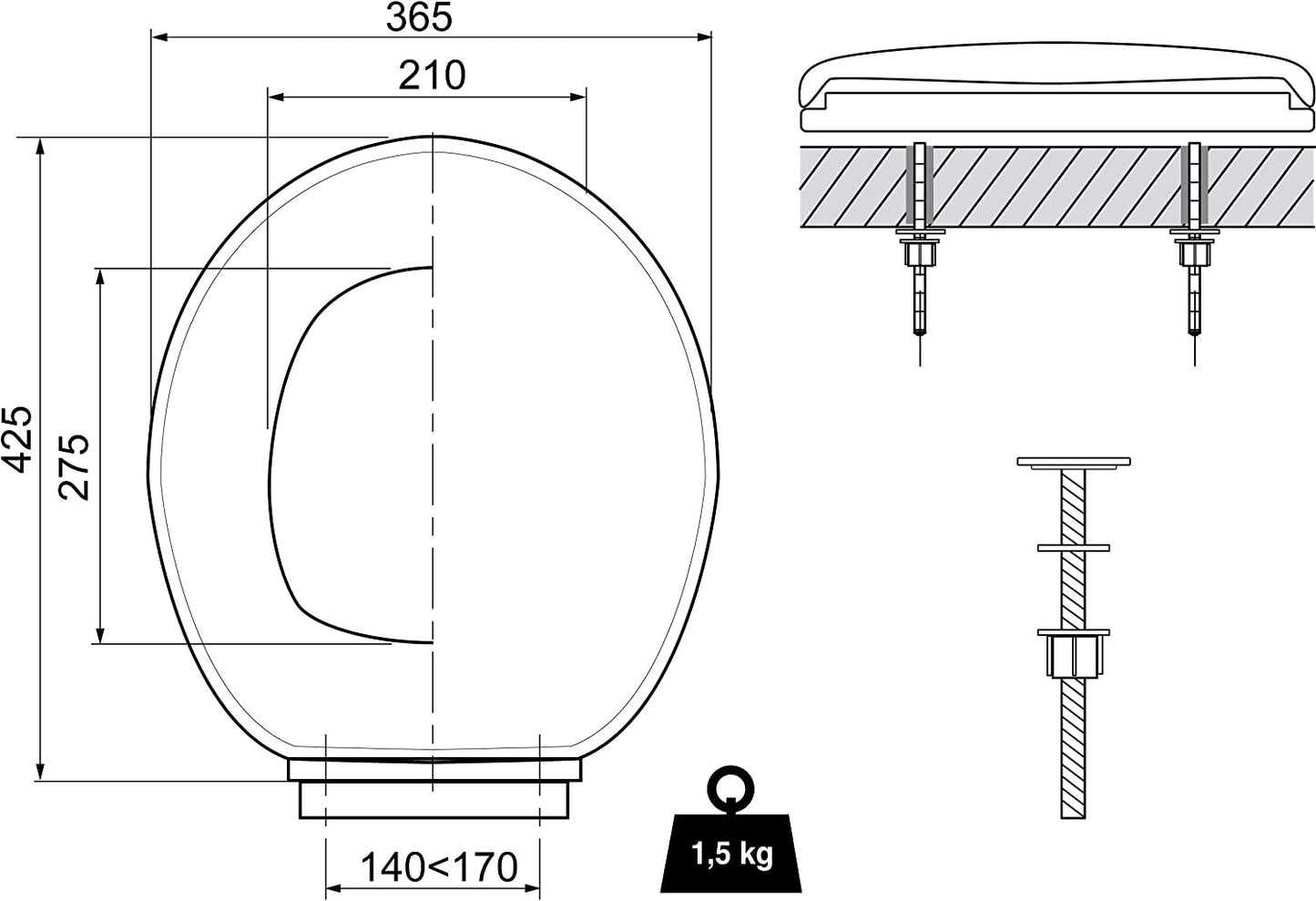 Tapa WC FIRST Wirquin 20718747 - 5