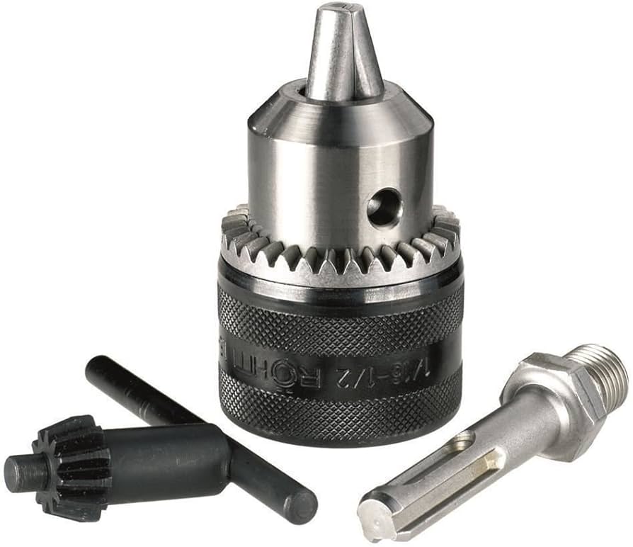Portabrocas con llave 13mm 1/2" x 20UNF + Adaptador SDS Plus Dewalt DT7005