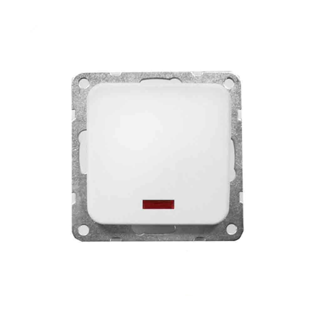 Illuminated flush-mount switch, Term series, 70x35x70mm EDM