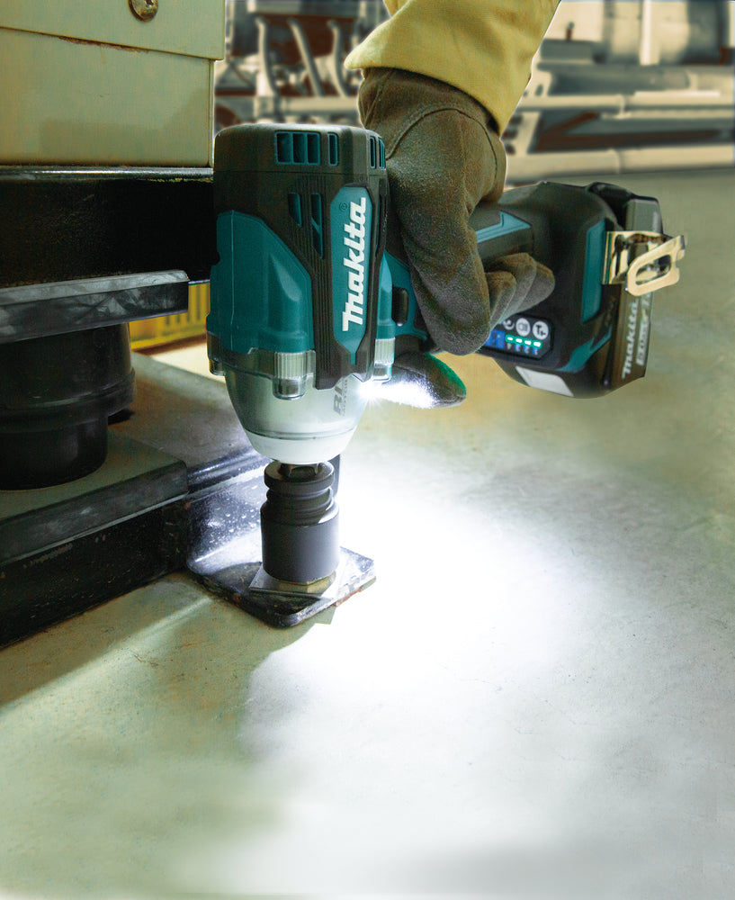 Makita Impact Wrench Kit DTW300 + Mini Grinder DGA504 + 2 5Ah Batteries + Charger + LXT600 Bag DLX2285BL2