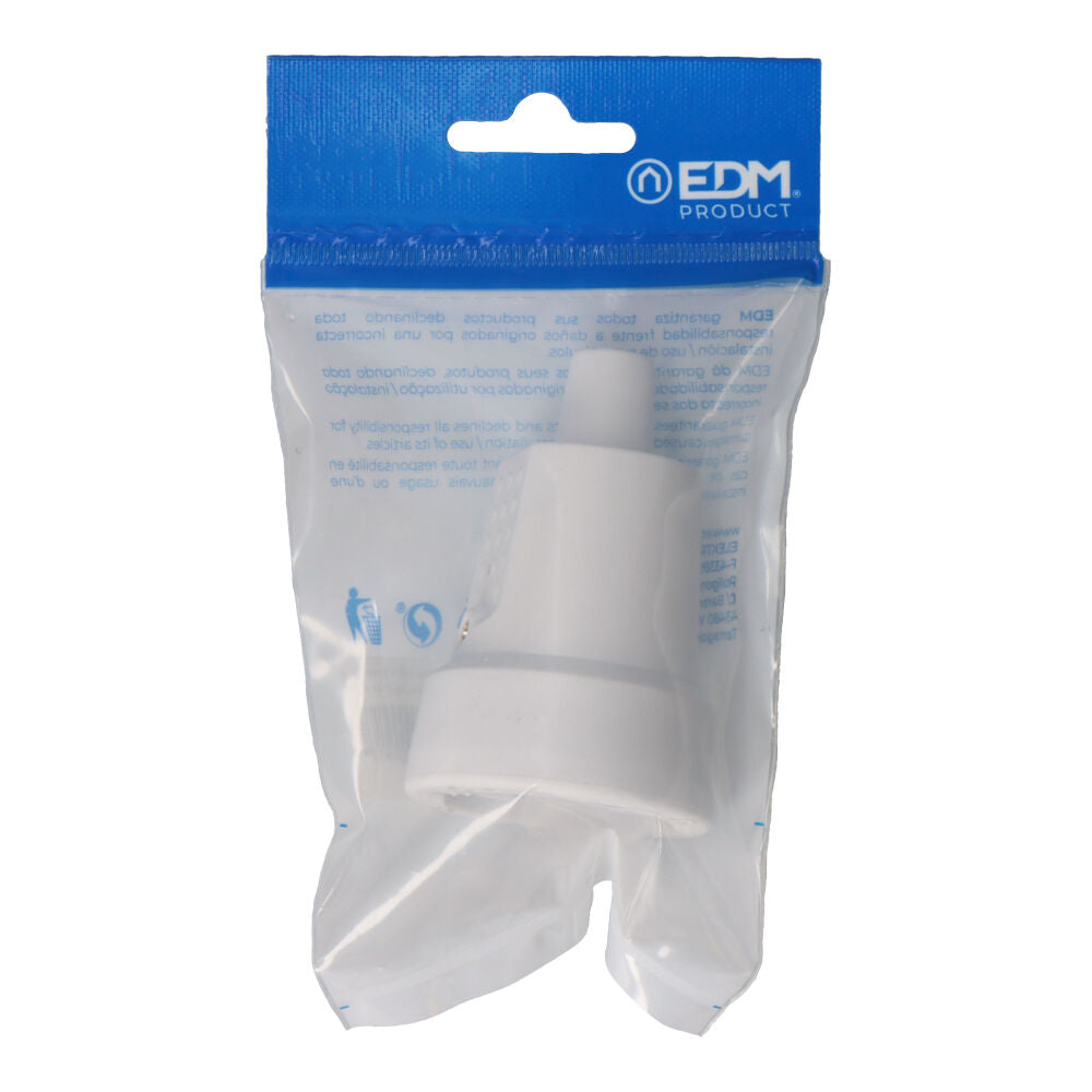 Base aérea goma 10/16A 250V T/TL 4,8mm IP44 EDM