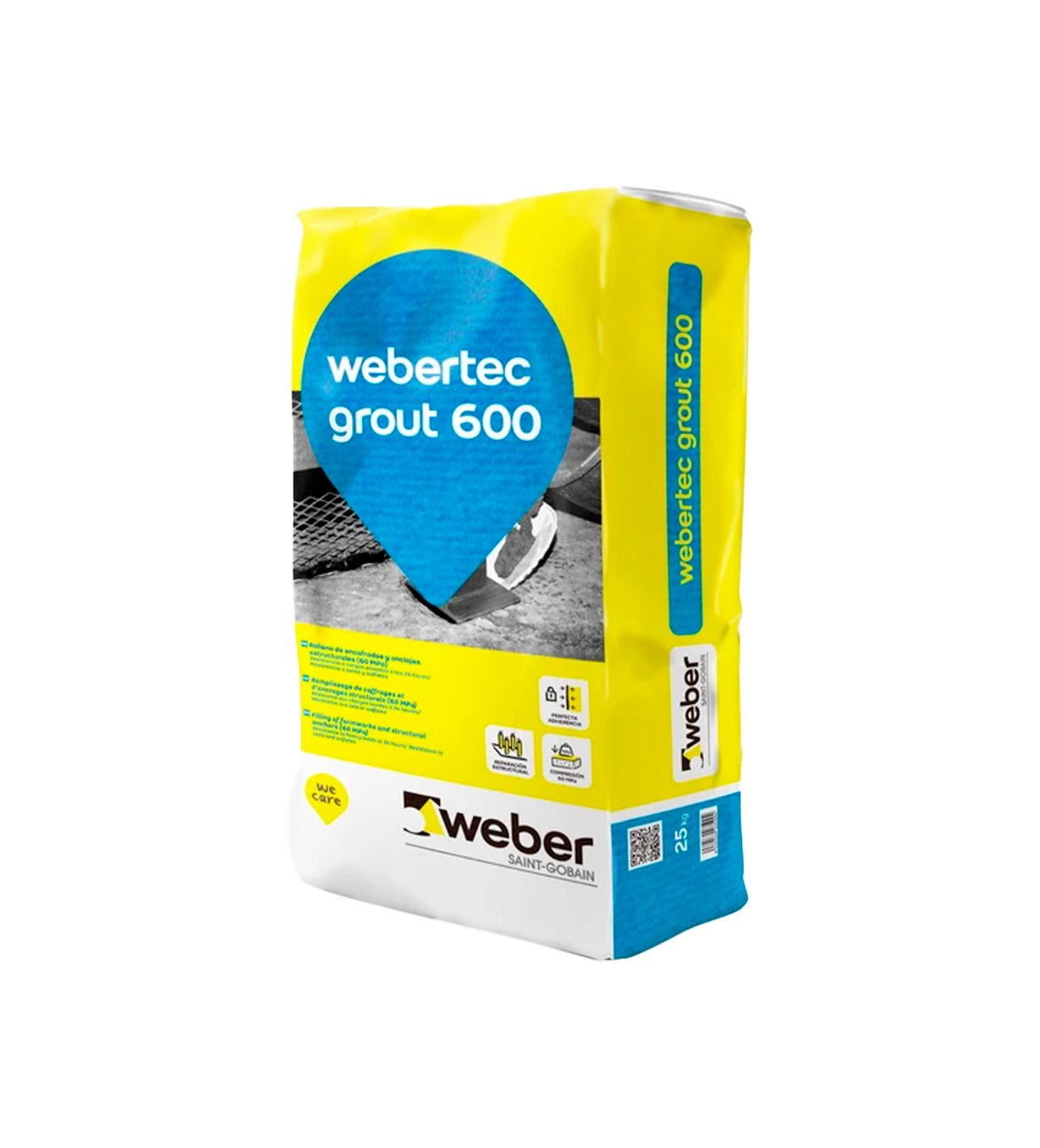 Webertec GROUT 600 High-Strength Flowable Structural Anchoring Mortar