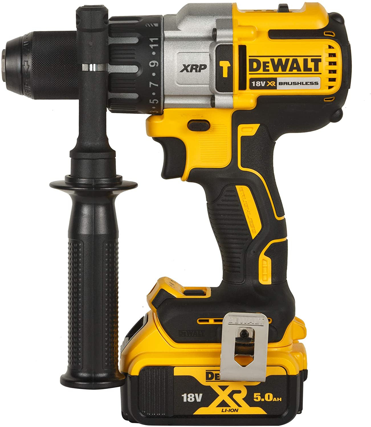 Combo Dewalt Taladro Percutor XRP DCD996P2 + Amoladora DCG412N