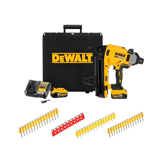 Combo Clavadora de Hormigón y Acero a Batería 18V DCN890P2 + 5.020 Clavos Dewalt