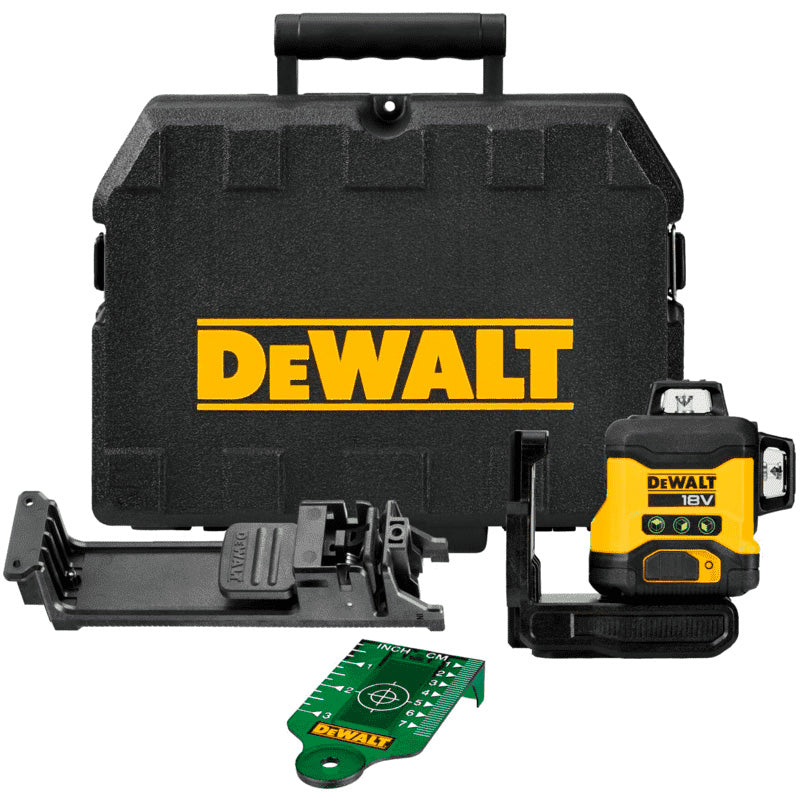 Mega Gypsum Panel Combo: DCF620 Screwdriver + DCH133 Hammer + DCLE34031N Level + 2 18V Dewalt Batteries