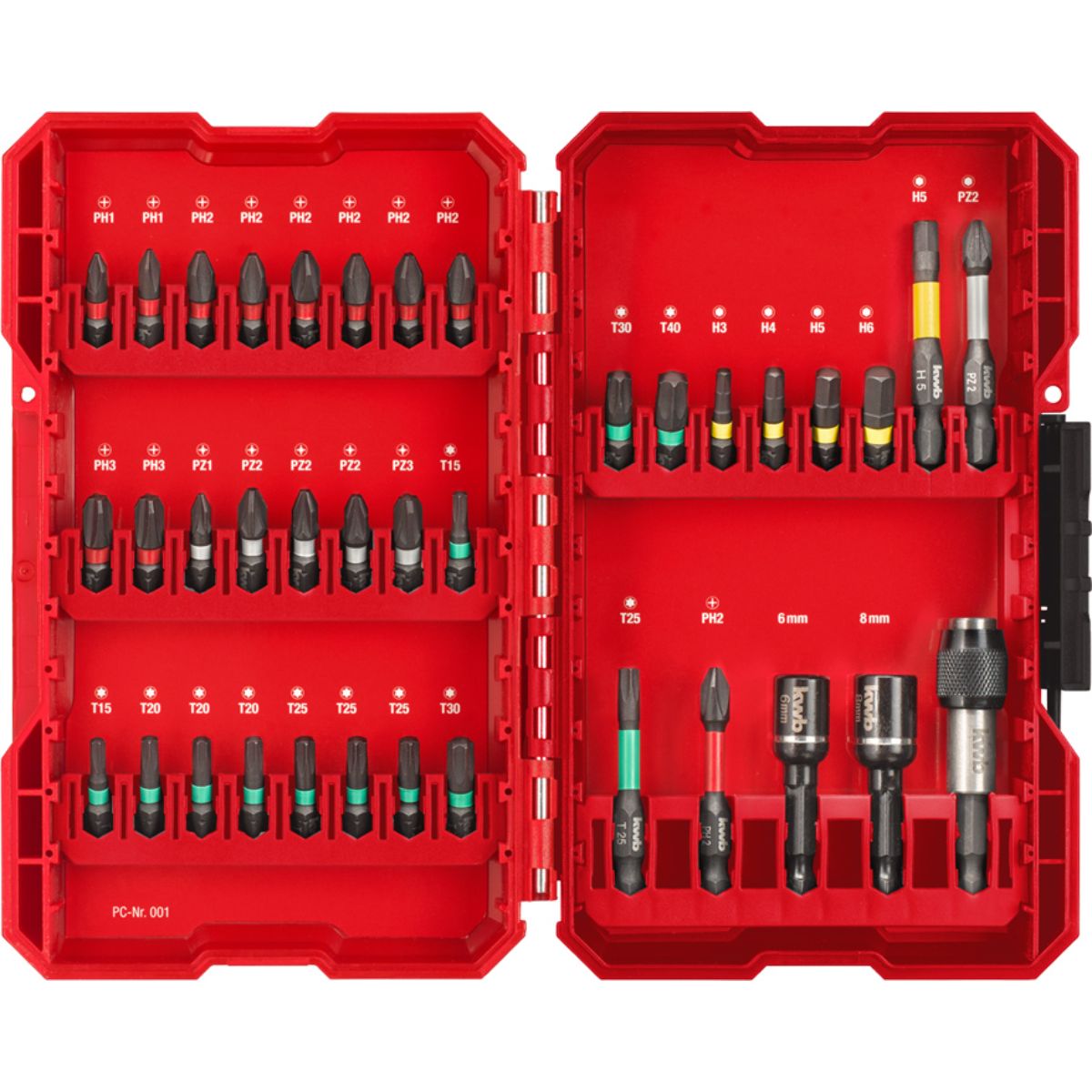 Juego de puntas 37pcs KWB 49109000