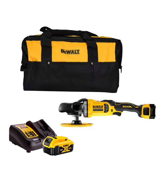 18V Max 180mm polisher with 2 5Ah batteries Dewalt DCM849P2