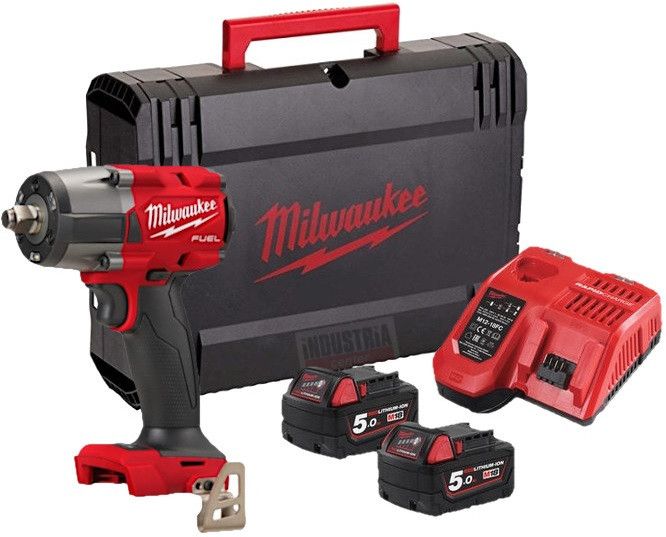 Llave de impacto de par medio M18 FUEL 1/2" Con anillo de fricción Milwaukee M18 FMTIW2F12-502X MILWAUKEE - 1