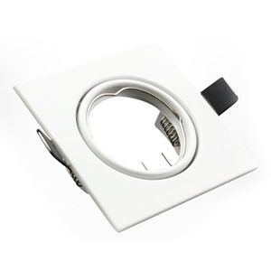 Embellecedor para GU10 cuadrado blanco Filux F1551 FILUX - 1