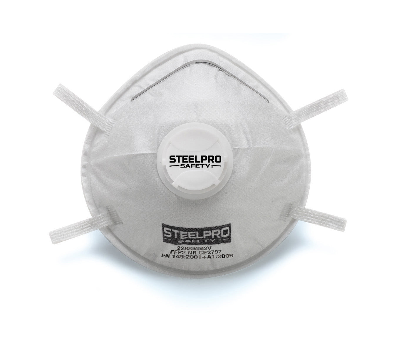 Caja Mascarilla desechable FFP2 con válvula de exhalación STEELPRO Marca 2288MM2VBL