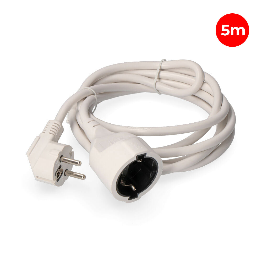 Prolongador con 1 toma 2P+T 16A 250V~ 5 m de cable H05VV-F 3G1,5mm² EDM