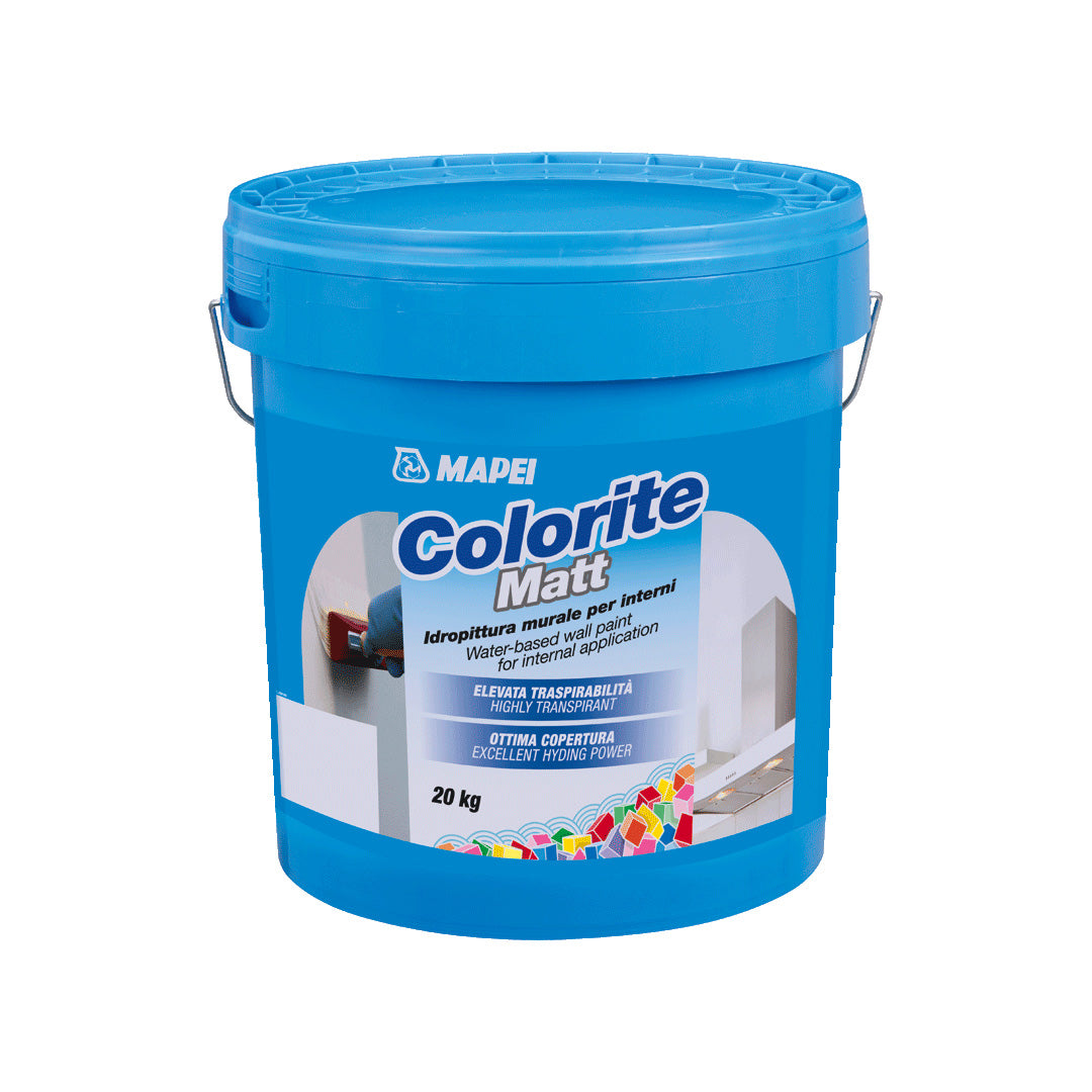 Pot Coloritte Matt Water-based wall paint Matte white Mapei