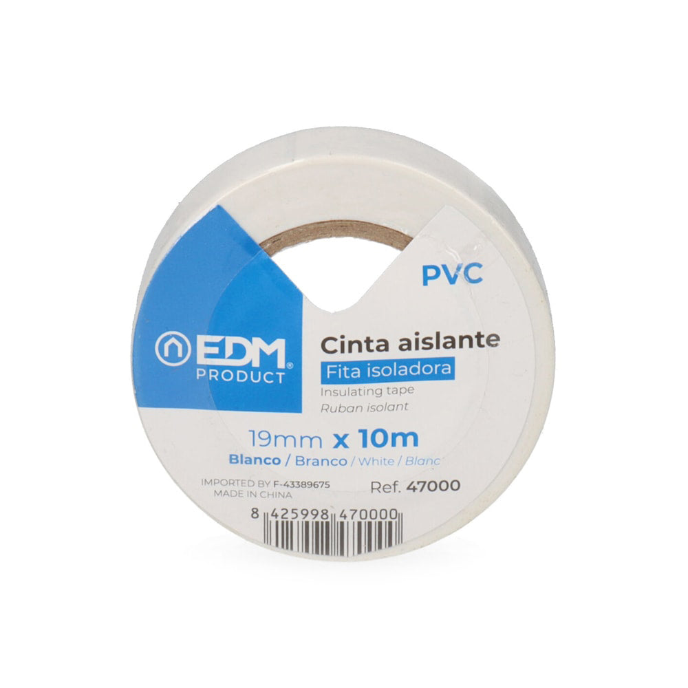 Cinta aislante calidad supra 19mmx10m