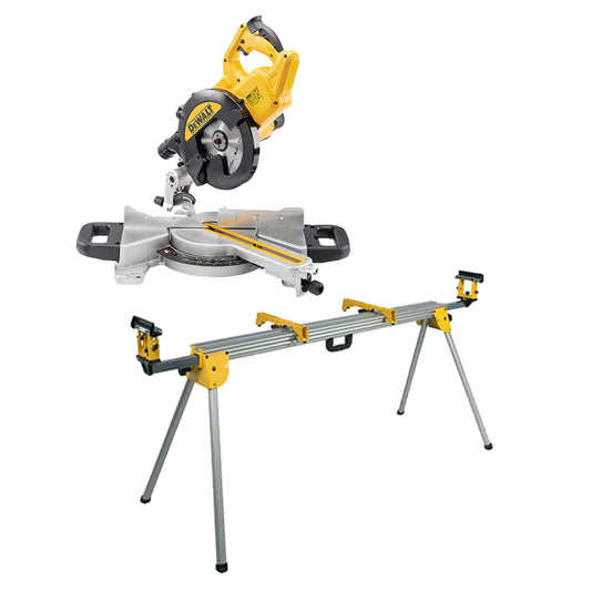 Kit Ingletadora Telescópica 1400W Ø216mm DWS774 + Banco de trabajo DE7023 Dewalt CPROF473