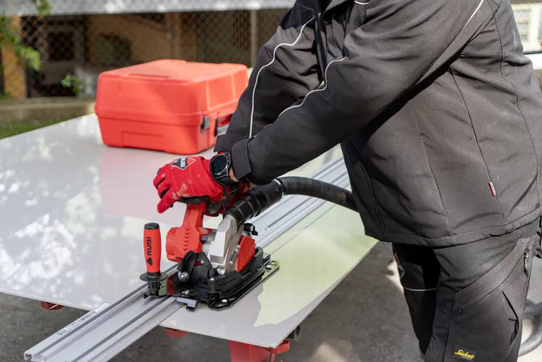 TC-125 G2 Energy Cas Rubi cordless circular cutter for large-format ceramic tiles