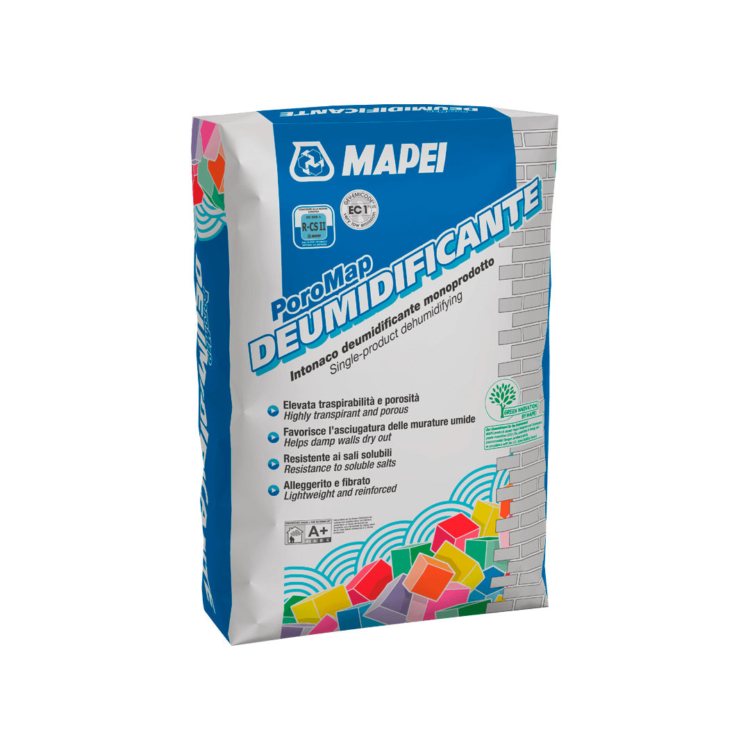 Poromap Deumidifying anti-humidity mortar 20kg Mapei 