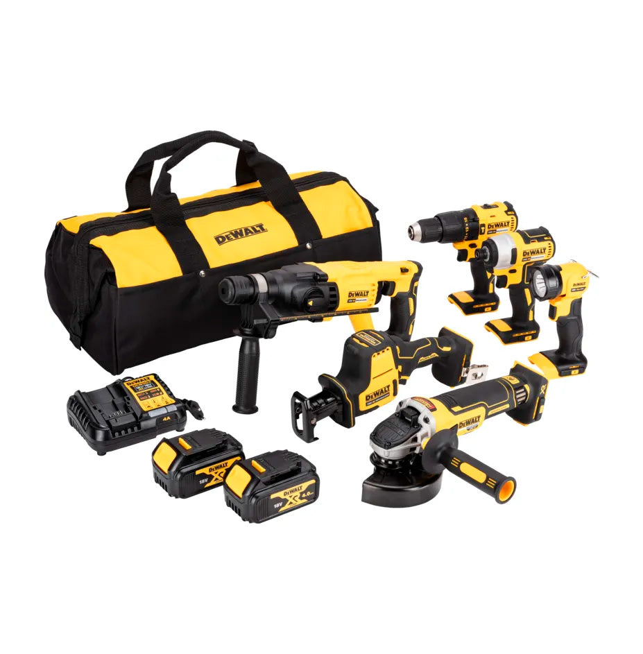 Combo 6 tools + Charger + 2Bat + Bag Dewalt 18V DCK607M2