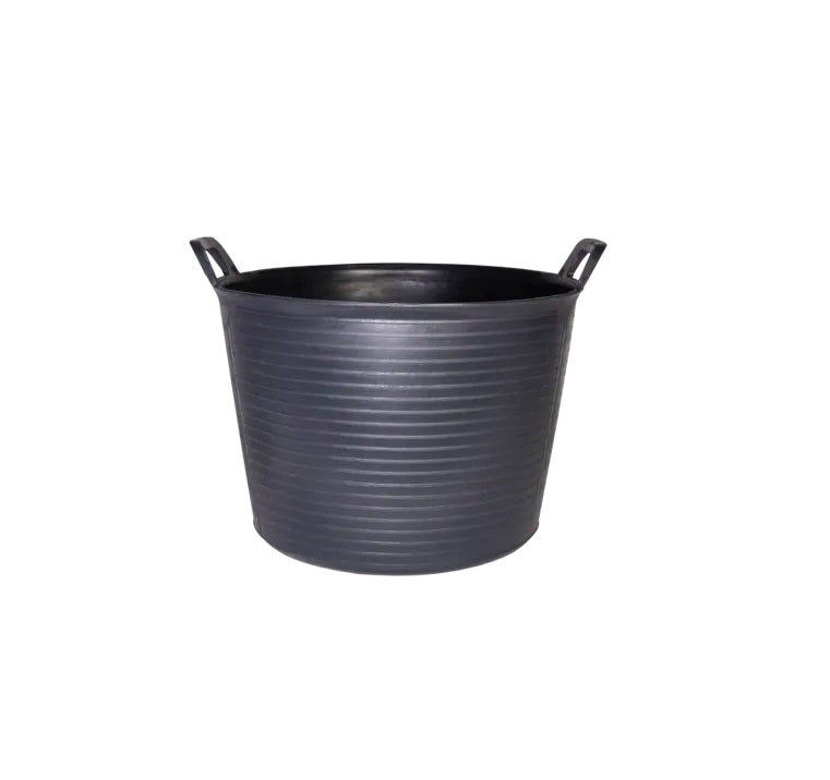 Capazo plástico negro Nº3 "FLEXTUB" 40L Rubi