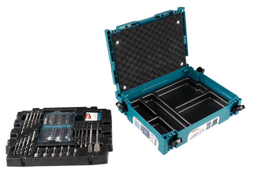 Maletín de accesorios en Makpac 69pcs Makita B-49638
