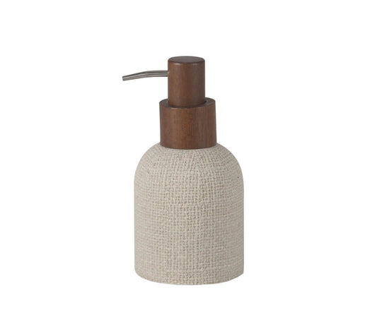 Textured bathroom dispenser Ø8x15.5cm Andrea House