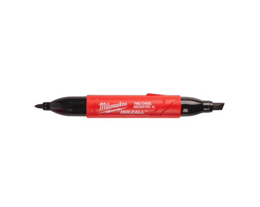 Milwaukee Inkzall Black Chisel and Fine Point Double-Ended Marker