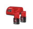 Milwaukee M12 NRG-202 2-battery 2Ah kit with charger