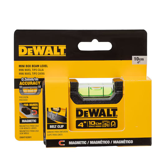 Nivel de burbuja de bolsillo 100mm Dewalt DWHT42801