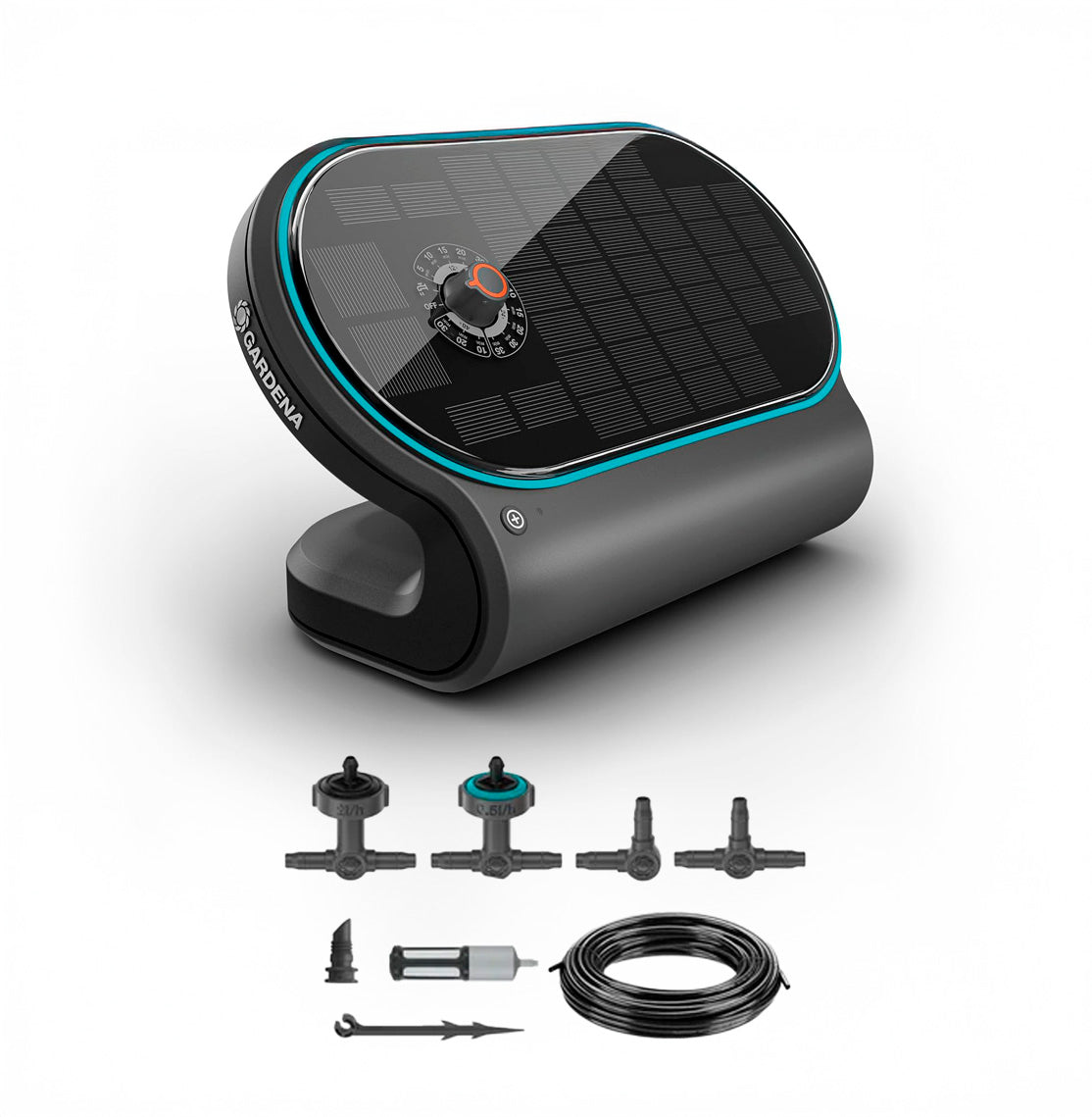 Set de riego por energía solar automático AquaBloom L Gardena 13330-20