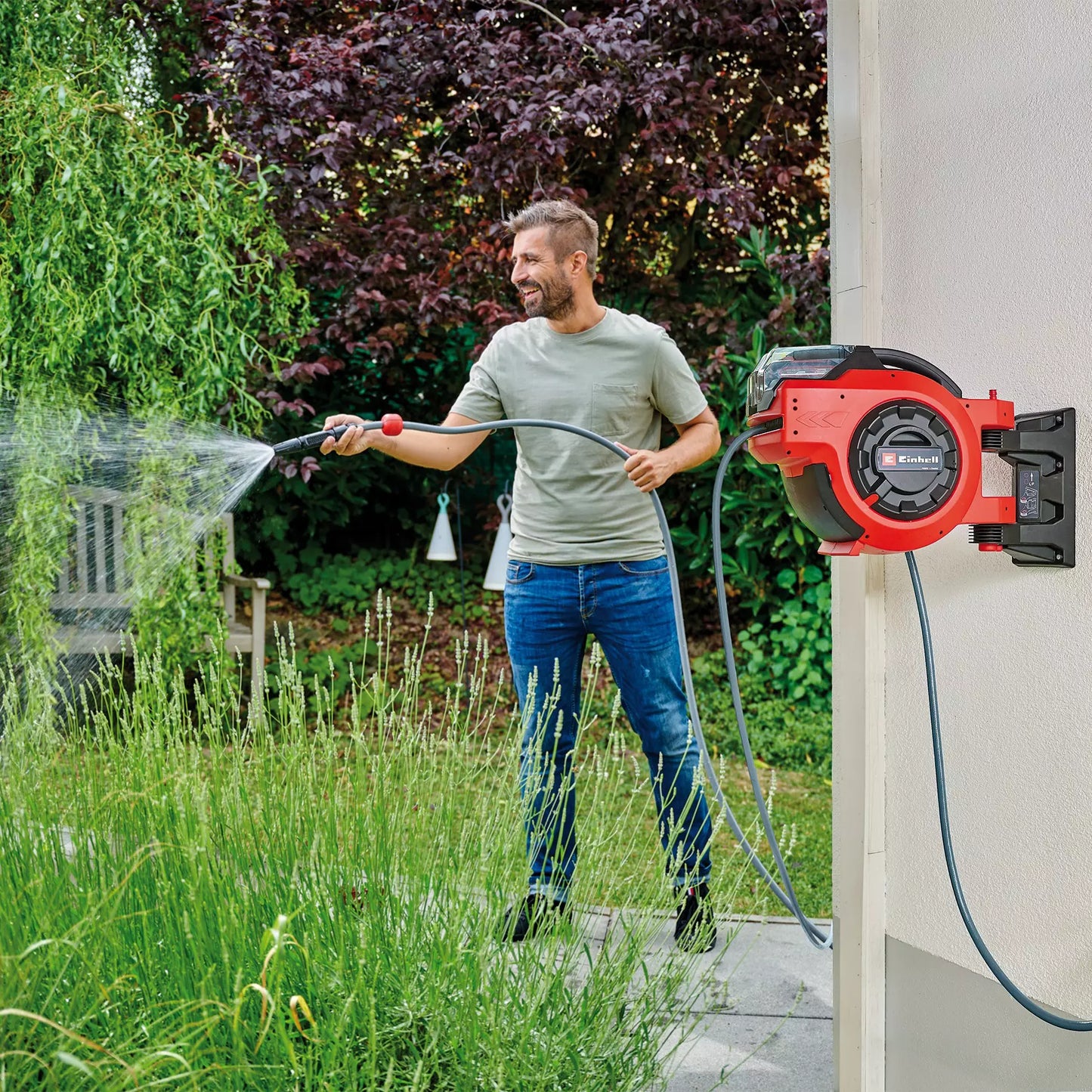 Enrollador de manguera a batería GE-HR 18/30 Li-Solo Einhell
