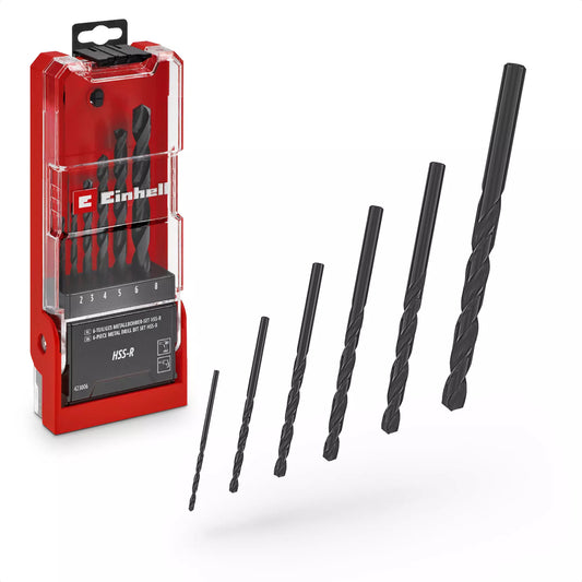 Set of 6 HSS-R LS drill bits Einhell 49423006
