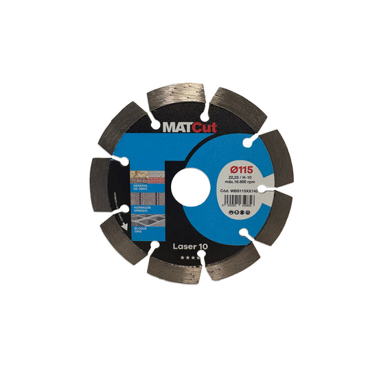 Laser 10 MATcut 115mm Mussol diamond blade