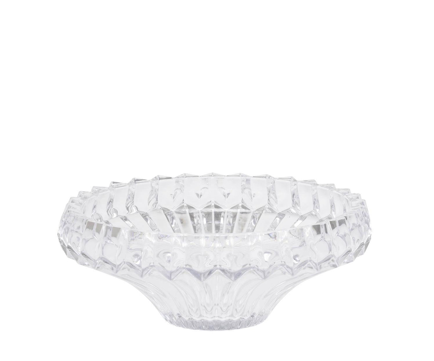 Frutero clásico de cristal tallado Ø31x12cm Andrea House