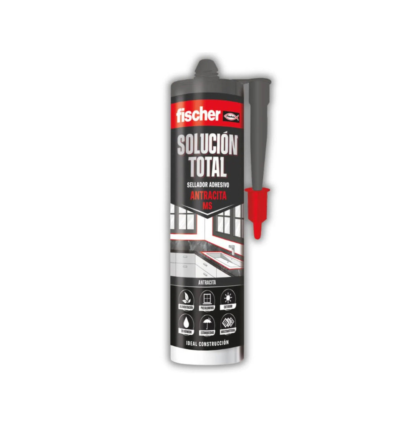 MS Adhesive Sealant Cartridge Total Solution 290ml Fischer