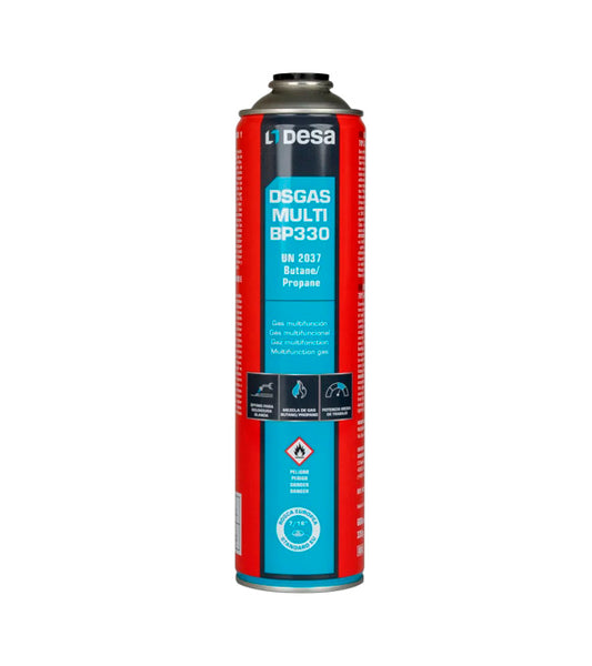 Butane/propane gas bottle with 7/16" rocker, Desa 330gr DSGAS - MULTI BP330
