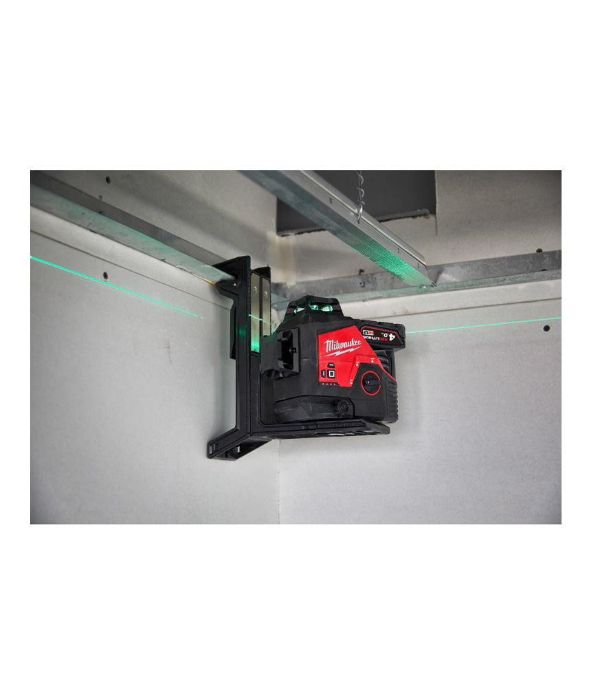 Nivel láser de 3 lineas Verde M12 Batería + Cargador + Maletin Milwaukee M123PL-401C