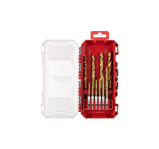 Case of 10 SHOCKWAVE HSS-G TIN RED HEX drill bits Milwaukee